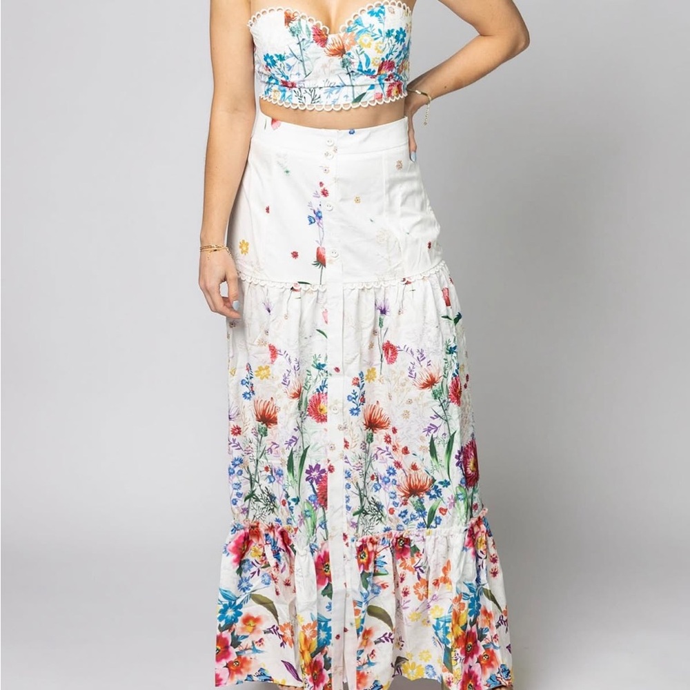 Floral Maxi Skirt Set